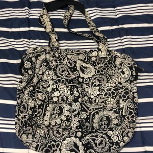 Black and white paisley Purse